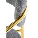 Стул HALMAR K537 серый/золотой